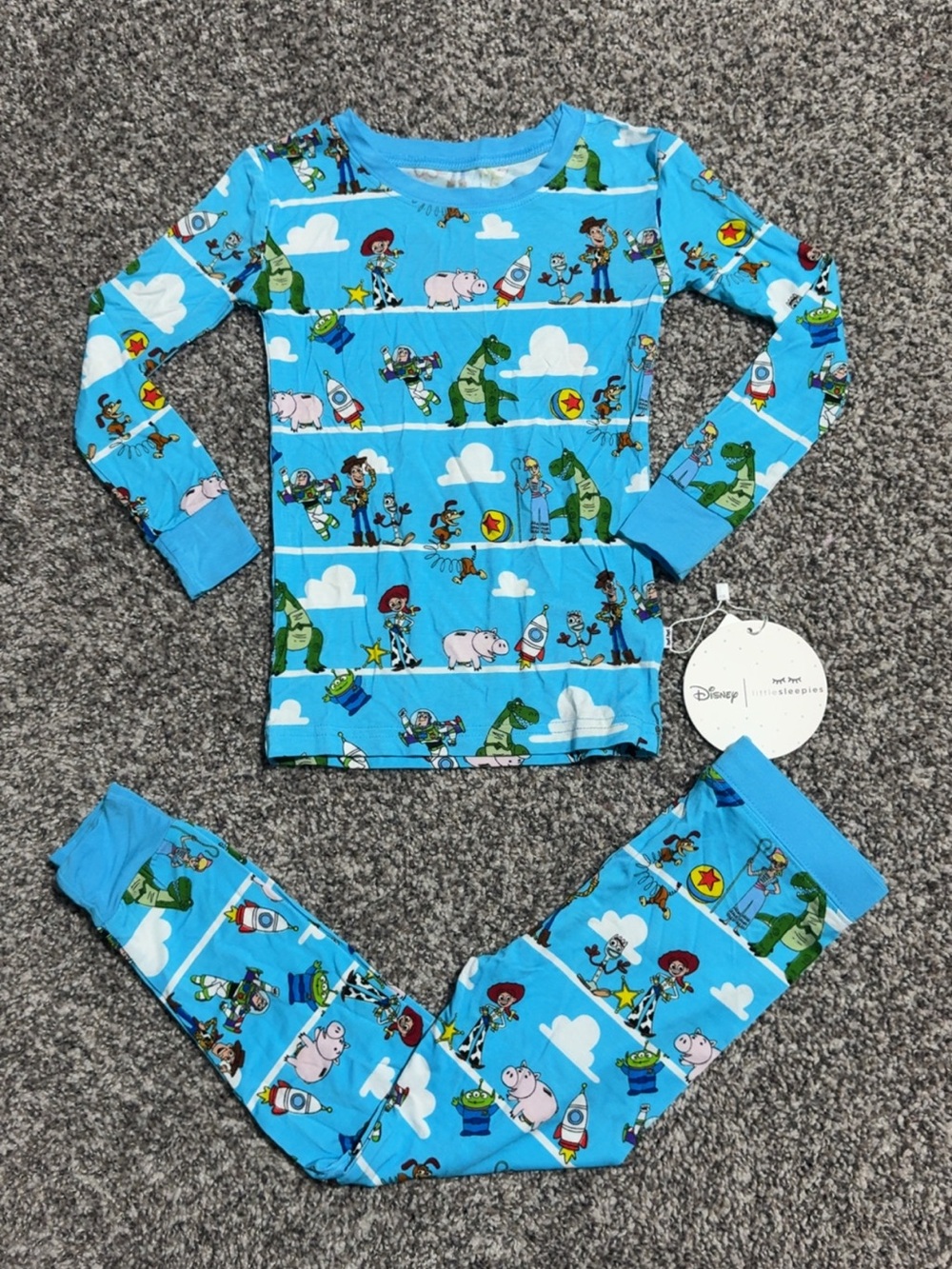 Little Sleepies Disney Toy Story Pals 2-piece Long Sleeve PJ Set (3T) - NWT